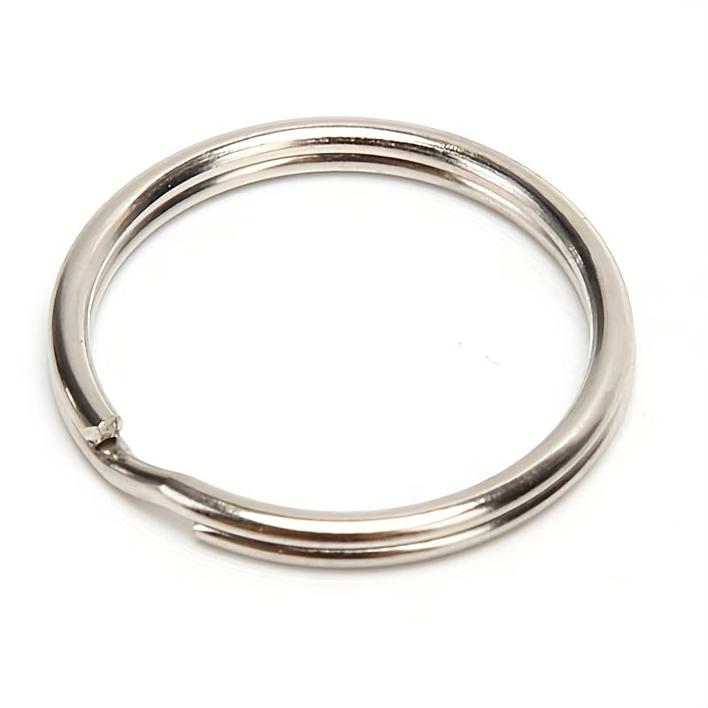 100pcs Metal Key Rings Split Rings Hoop Keychain For DIY Jewelry Keyrings
