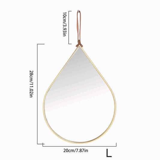 Teardrop Decorative Wall Mirror for Bedroom Entry Vanity Bathroom