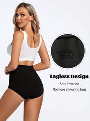 Women's Plus Seamless High Rise Comfort Briefs 4pcs Set