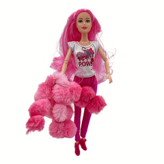 Fashionable 12 Inch Doll Winter Outfit Set Top Jacket Pants Shoes