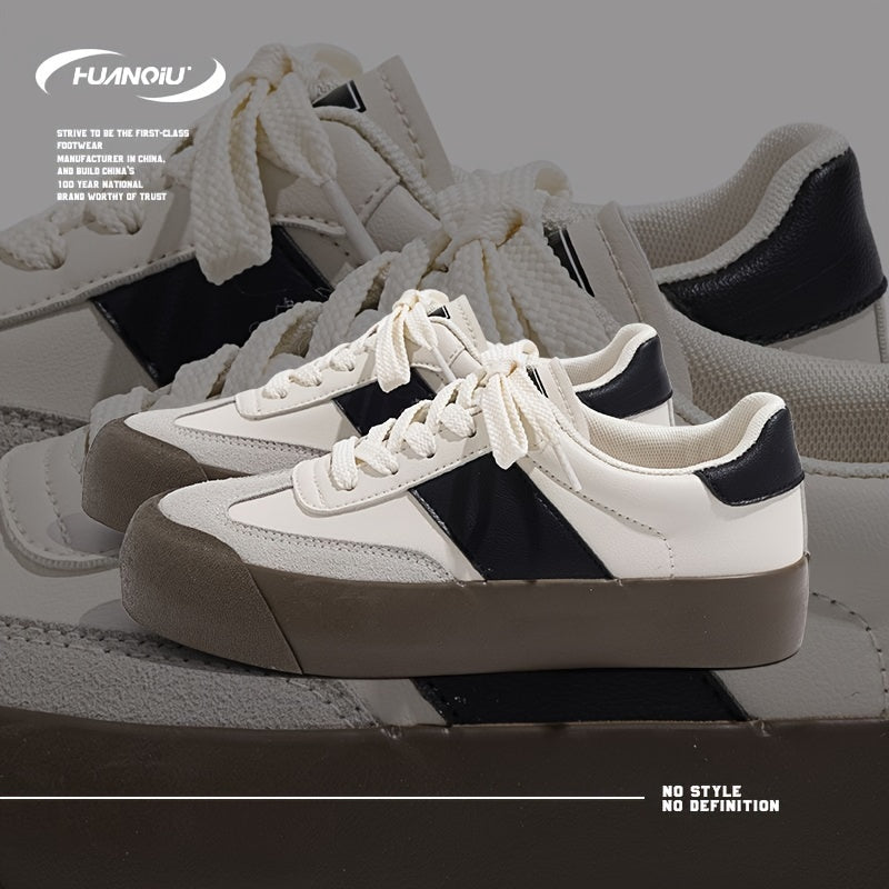 HUANQIU Women's Breathable Low Sneakers Retro Casual Shoes