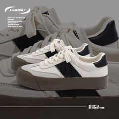 HUANQIU Women's Breathable Low Sneakers Retro Casual Shoes