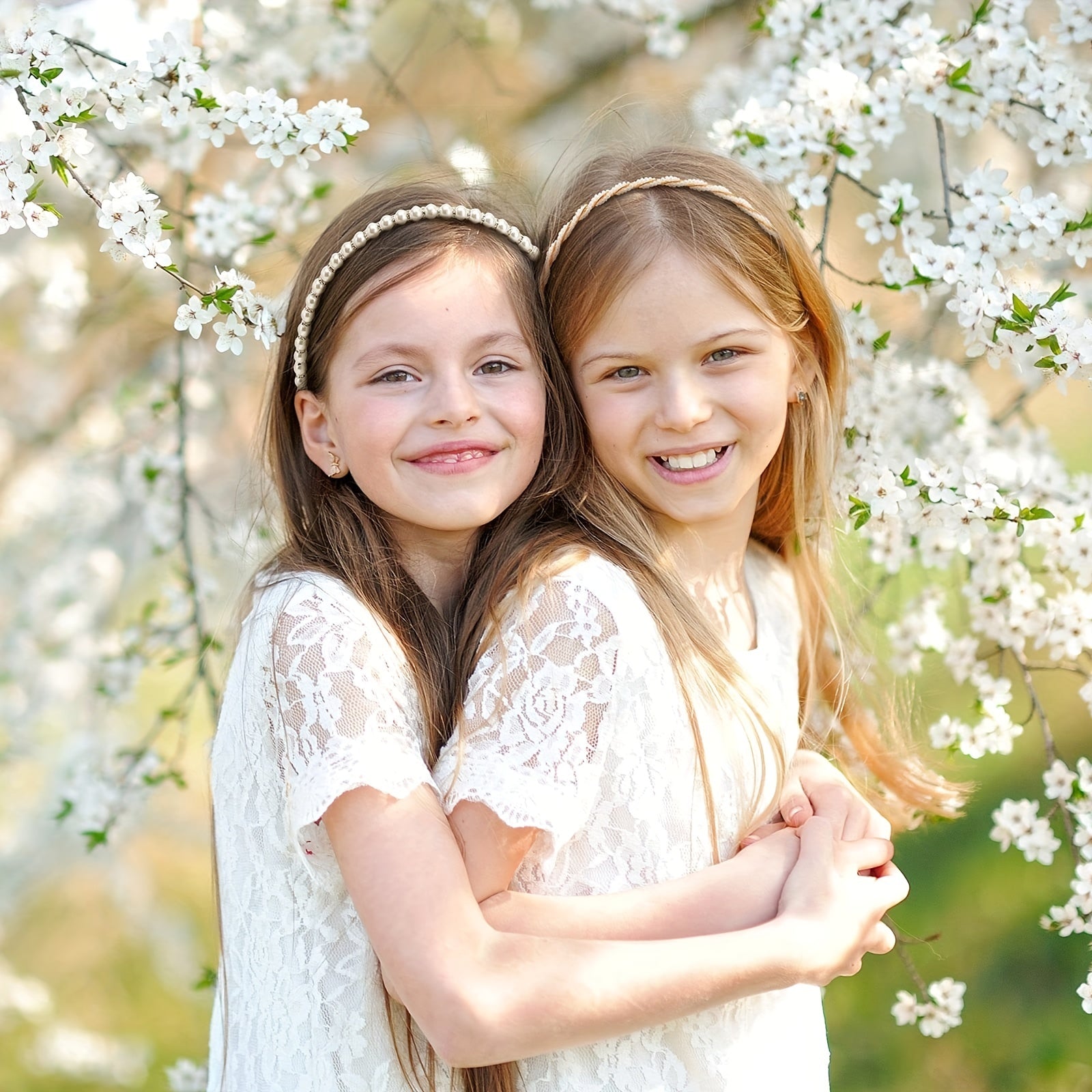 Faux Pearls Hair Hoop Princess Headwear Hair Accessories For Girls