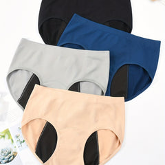 4pcs Period Panties Full Coverage Anti Leak Breathable Women's Underwear
