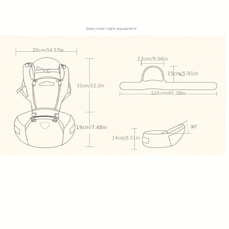 Baby Carrier With Hip Seat Waist Stool Infant Carrier Pink