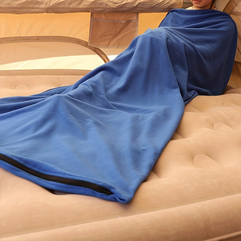 Ultralight Fleece Sleeping Bag For Adults - Portable & Warm