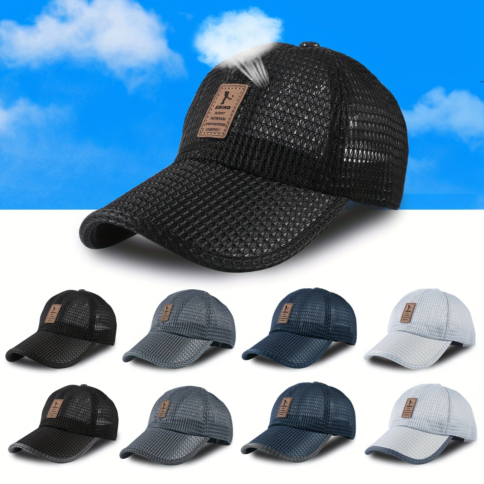 Breathable Mesh Baseball Cap for Men & Women - Outdoor Sports & Running