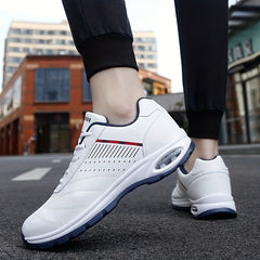 Men's Air Cushion Lace-up Sneakers for Comfortable Walking