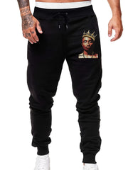 Men's Drawstring Sweatpants Loose Casual Jogger Pants