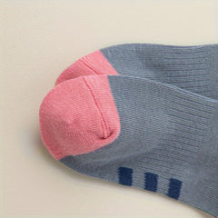 4 Pairs Kids Hiking Sports Socks Casual Style for Spring and Autumn
