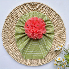 European American Soft Elastic Hat Baby Line Hot Flower Hat Girl Hat