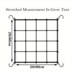 Heavy Duty Elastic Plant Net With Steel Hooks