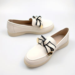 Bowknot Loafers Slip On Walking Shoes for Women