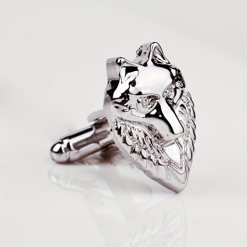 Wolf Head Cufflinks Animal Cufflinks French Shirt Clothing Cufflinks