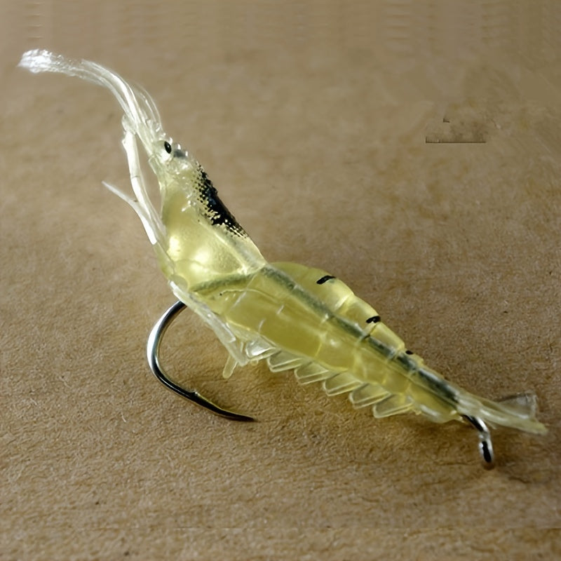 10pcs Realistic Soft Shrimp Hook Artificial Soft Lure Fishing Tackle