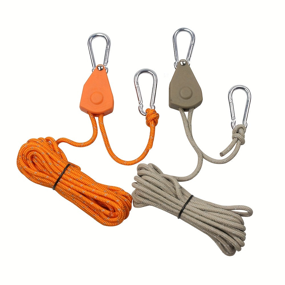 Adjustable Outdoor Canopy Wind Rope Tensioner with Metal Pulley