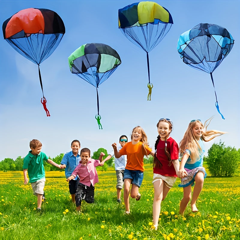 1pc Hand Toss Parachute Toy Camouflage Outdoor Sports