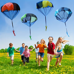1pc Hand Toss Parachute Toy Camouflage Outdoor Sports