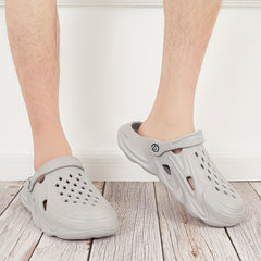 Men's Lightweight Comfy Clogs Hollow Out Non Slip Garden Shoes