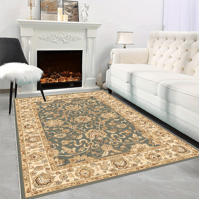 Aqua American Classic Pattern Large Carpet Area Carpet Living Room Bedroom