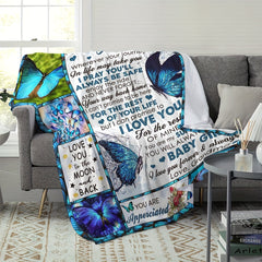 Butterfly Pattern Blanket: Portable Winter Warm Blanket for Home & Outdoor Use