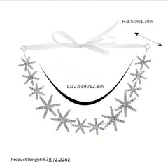 Rhinestone Star Decor Hair Band Bridal Wedding Headwear