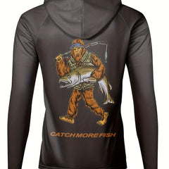 Men's UPF 50 Sun Protection Hoodie Long Sleeve Quick Dry Fishing Top