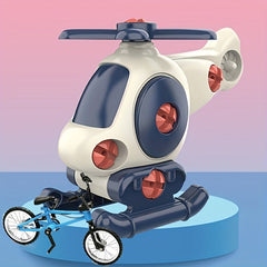 Educational Helicopter Toy Finger Bicycle Simulation Mini Alloy Model