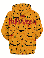 Men's Pumpkin Graphic Hoodie Active 3D Print Sweatshirt