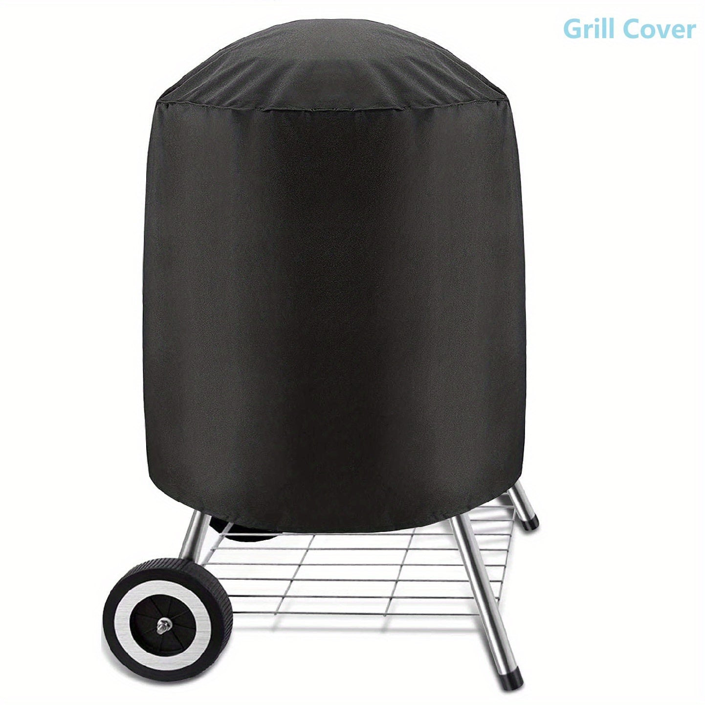 Waterproof Round BBQ Grill Cover Heavy Duty Outdoor Smoker Cover