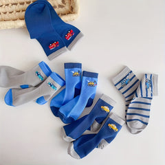 Boys Kids Breathable Socks Cartoon Pattern Casual Sports Socks