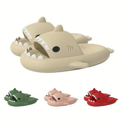 Cartoon Shark Cloud Slides Unisex Lightweight Non Slip Slippers