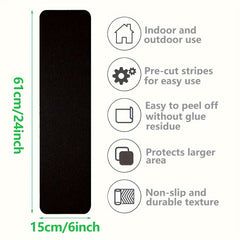 Non Slip Outdoor Stair Treads - Anti Slip Grip Tape Adhesive Strips