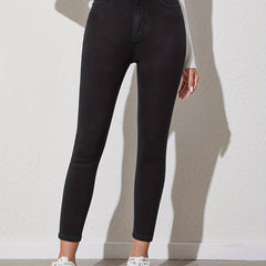 High Waist Skinny Jeans High Rise Slim Fit High Stretch Pencil Denim Pants
