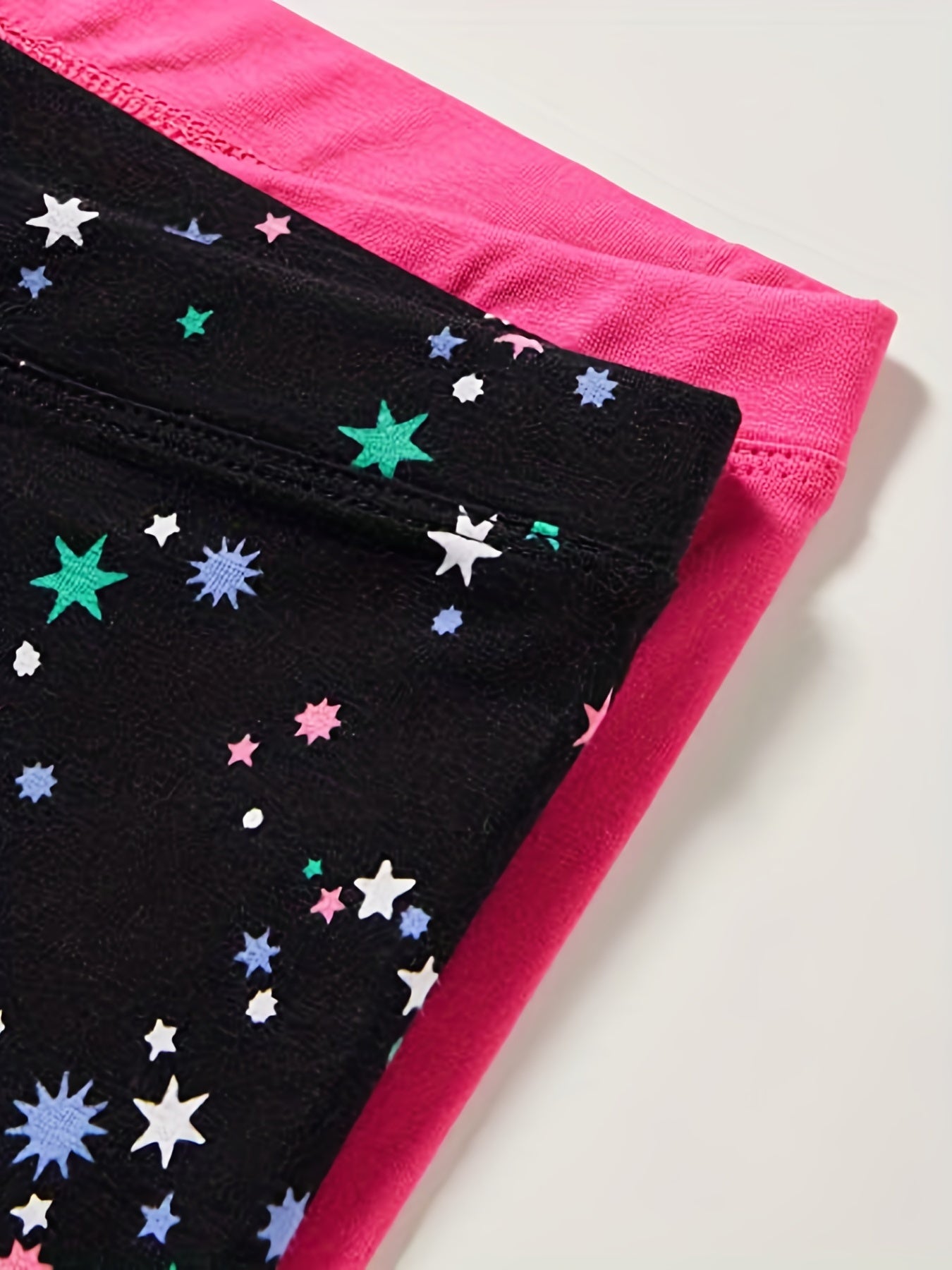 5pcs Girls' Skinny Stretchy Legging Pants Plain Colors Dots Stripe Print