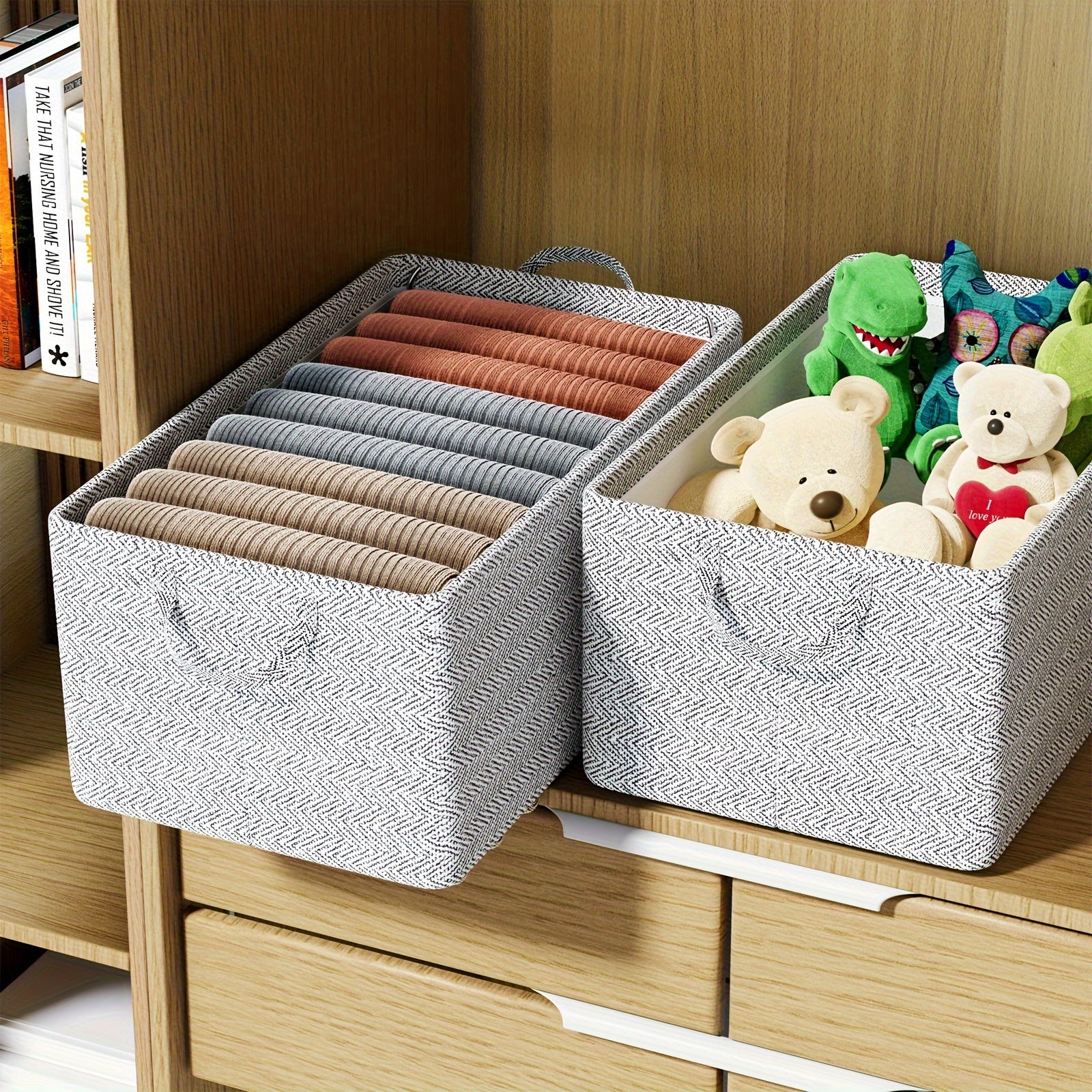 Clothes Drawer Storage Box Non Woven Fabric Organizer