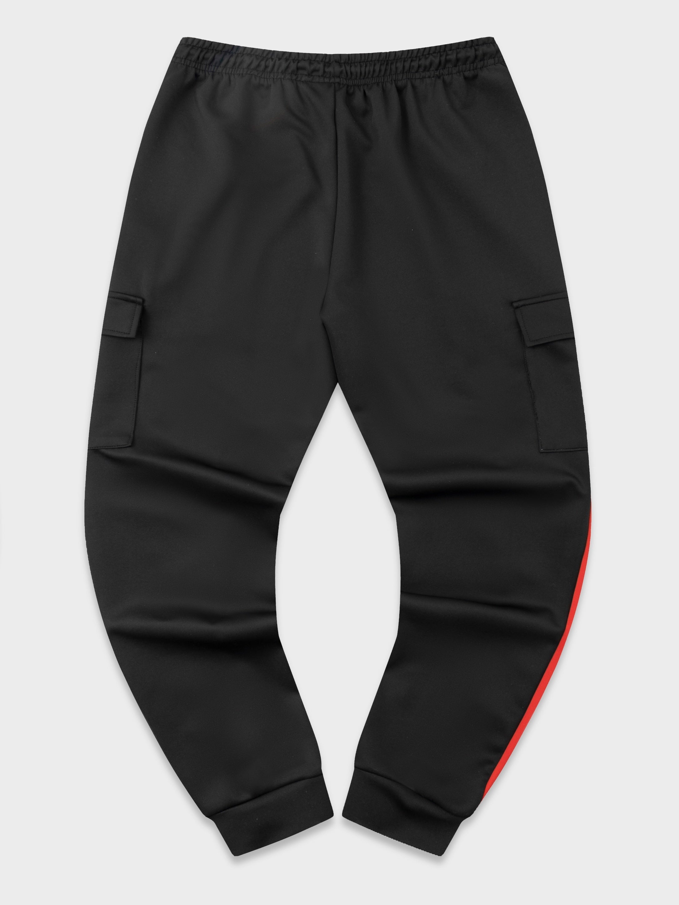 Men's Block Cargo Pants Flap Pocket Drawstring Jogger