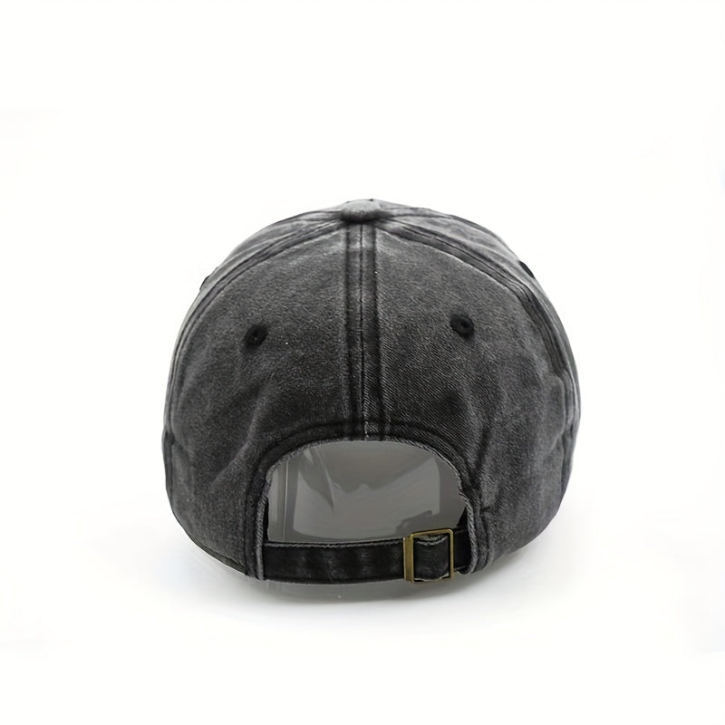 Unisex Butterfly Embroidered Baseball Cap for Outdoor Sport