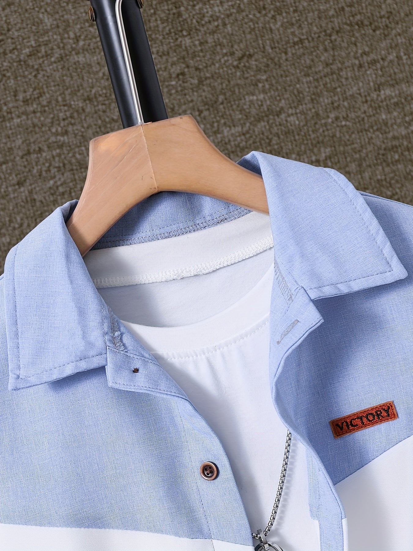 Boys Creative Lapel Shirt for Summer Outdoor