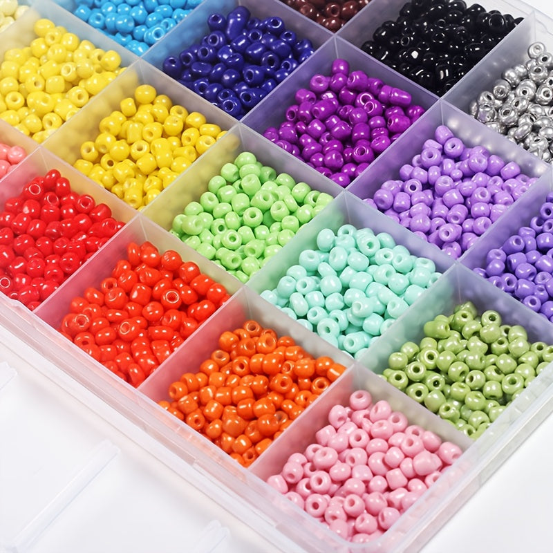 DIY Beaded Jewelry Making Kit Glass Beads Square Round Letter