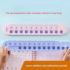 Math Decomposition Ruler School Gift Students Numbers Addition Subtraction