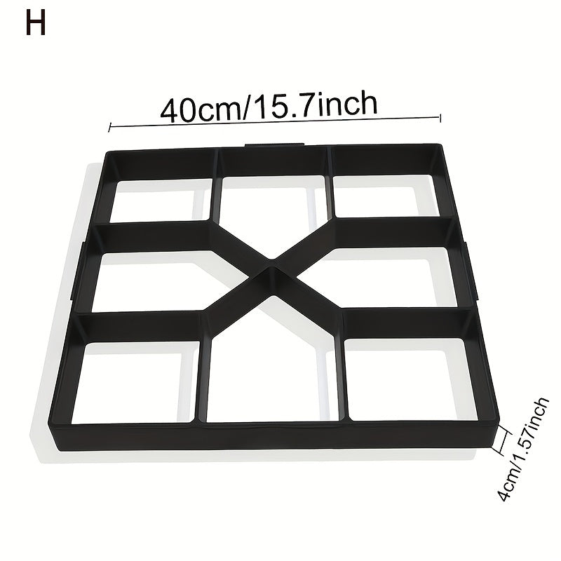 Cement Brick Stone Road Concrete Mold Garden Road Mold H Model