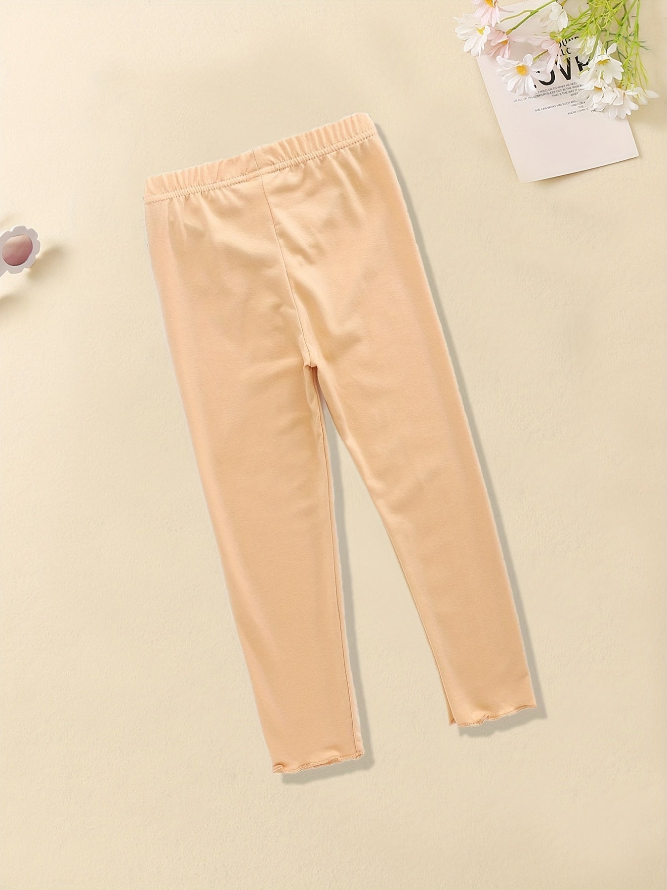 Girls' Bow Knot Elastic Leggings Pants Kids Clothing