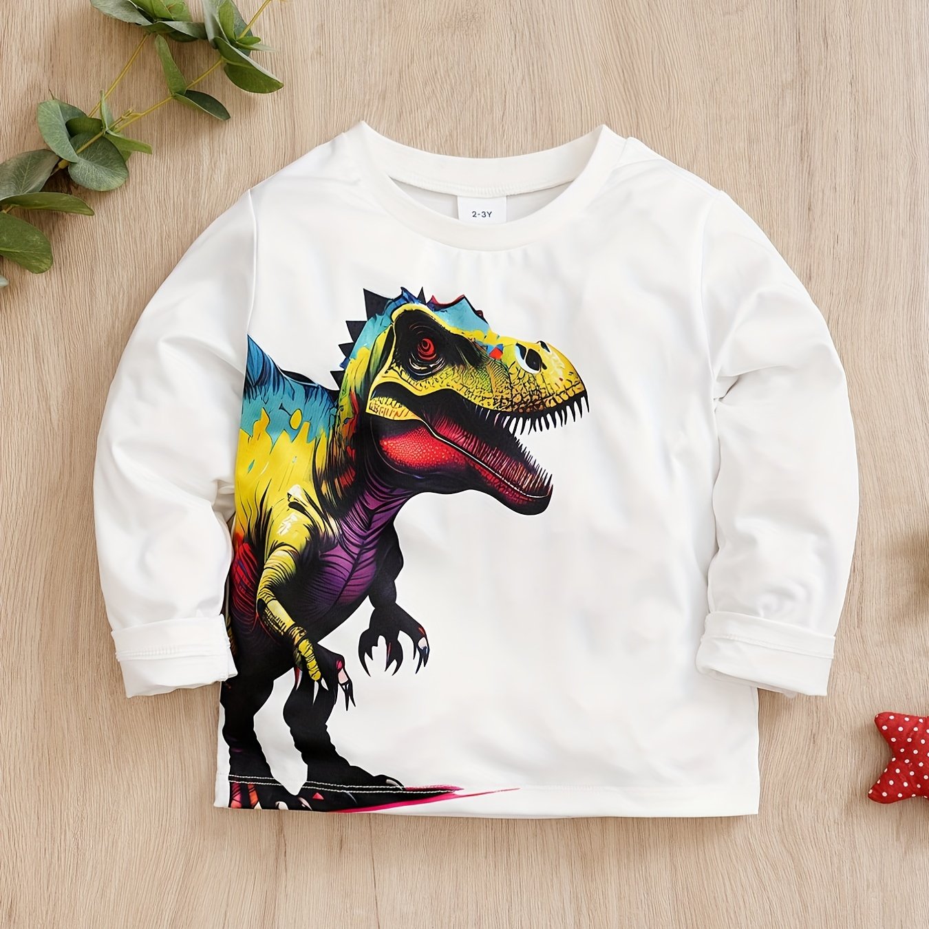 Kids Dinosaur Print Long Sleeve T-shirt