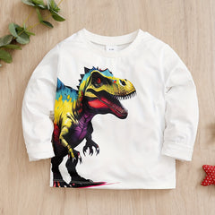 Kids Dinosaur Print Long Sleeve T-shirt