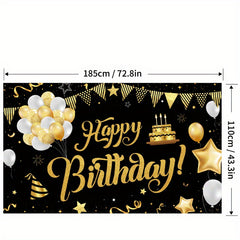 1pc Birthday Banner Happy Birthday Decorations 109 184