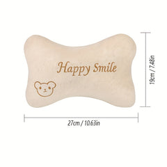 Bear Pattern Car Headrest Pillow Soft Travel Pillow