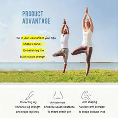 Yellow TPE Yoga Elastic Resistance Band for Body Muscle Training