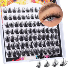 Natural Look D Curling Lash Clusters DIY Eyelash Extensions