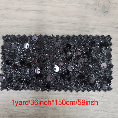Sequin Lace Fabric Tulle Mesh for Girl Dress Party Gown Princess Bridal Costume